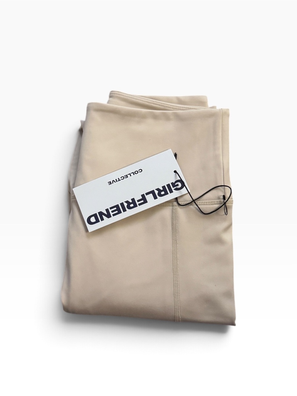 Girlfriend Collective Leggings NWT | Small • Recycled Fabric • High‑Rise • Beige